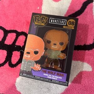 Universal Monsters Wolfman 4" Pop! Enamel Pin - Brand New